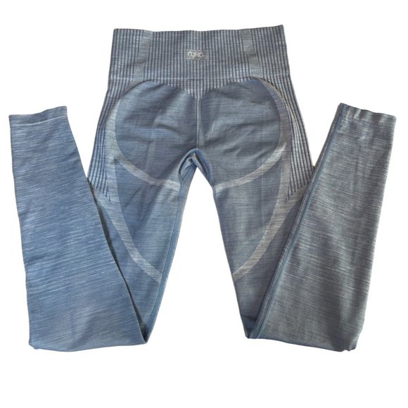 Ryka Compression Leggings Womens Blue Nylon Blend Performance Contouring M - Picture 3 of 5